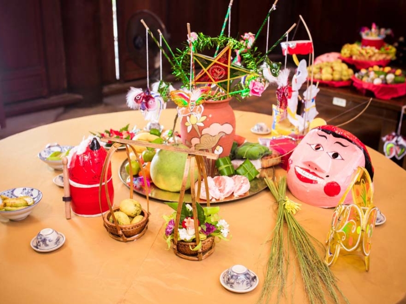 mâm cỗ Trung thu miền Trung