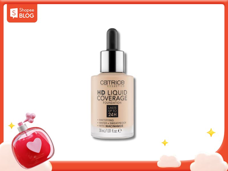 Kem nền cho da dầu Catrice HD Liquid Coverage 