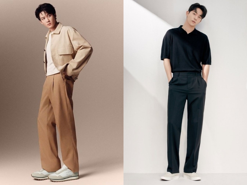 Phối đồ với giày sneaker cùng Áo polo