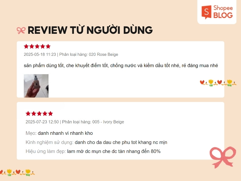 Đánh giá thực tế từ người dùng kem nền Catrice