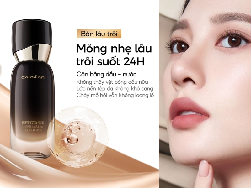 Carslan Sheer Lasting Foundation bản lâu trôi
