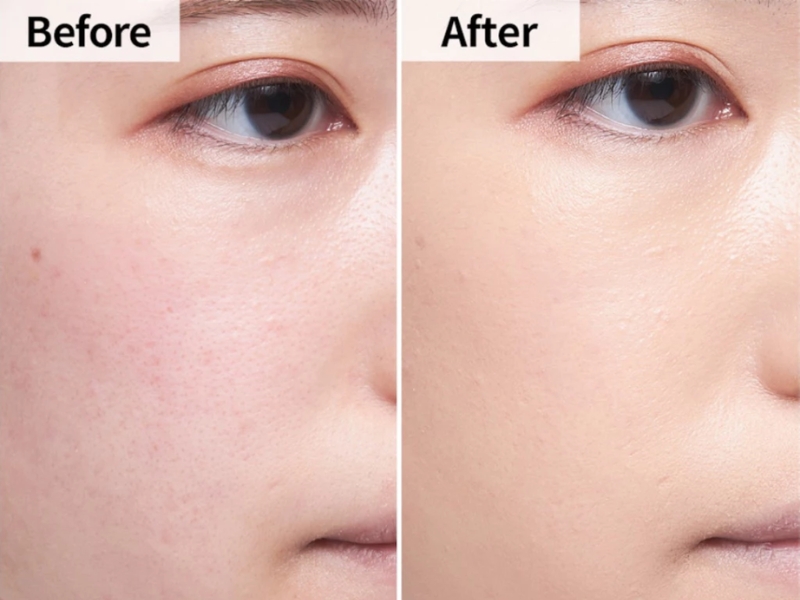 trước và sau khi đánh kem Cezanne BB Cream All In One
