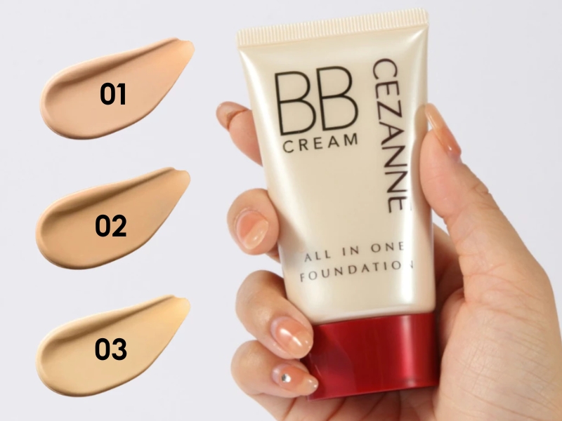 Bảng màu của Cezanne BB Cream All In One
