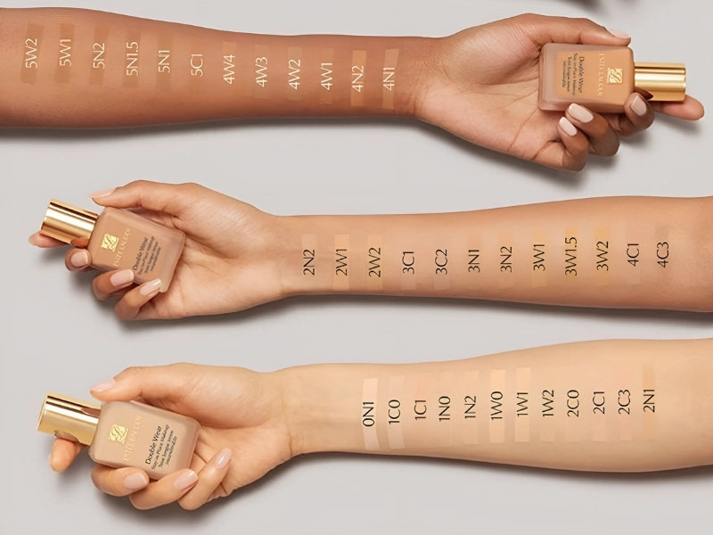 Estee Lauder Double Wear Stay-in-Place Makeup Color Chart