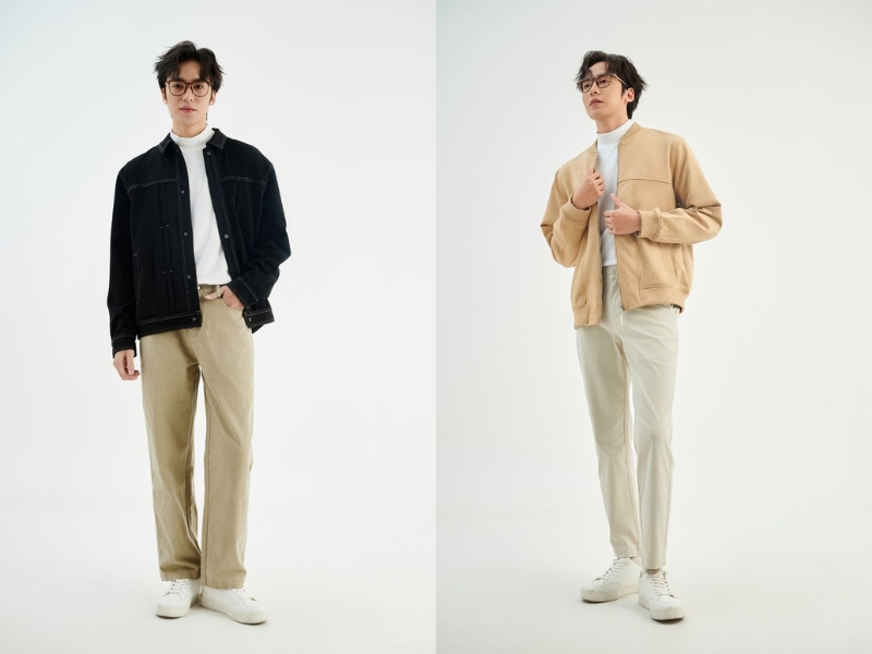 áo len nam và áo bomber 