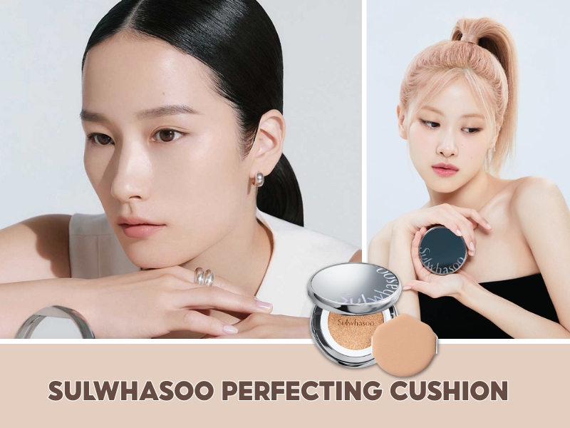 Phấn nước Sulwhasoo trên da
