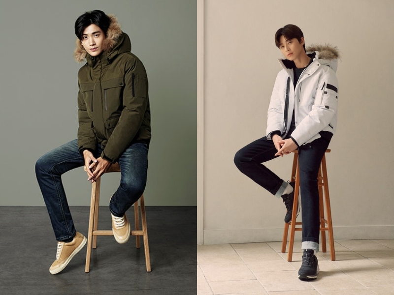 phối đồ mùa đông cho nam với áo khoác Parka 