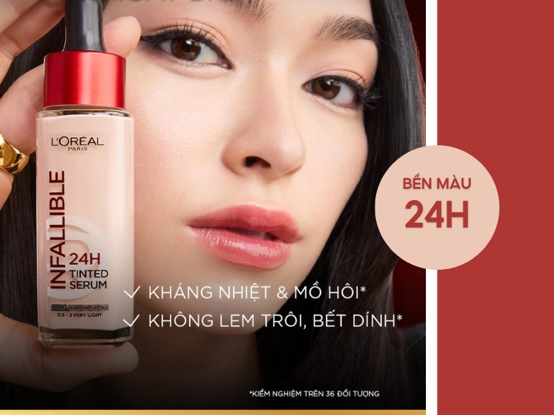 Kem nền L'Oreal Paris Infallible 24H Tinted Serum