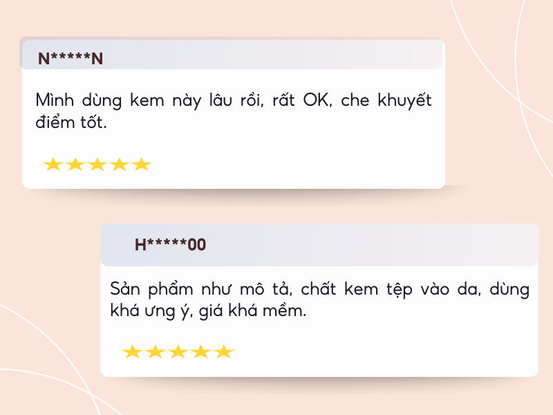 review của người dùng khi sử dụng kem nền Karadium