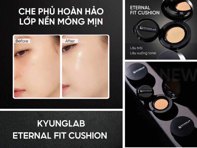 KyungLab Eternal Fit Cushion trên da