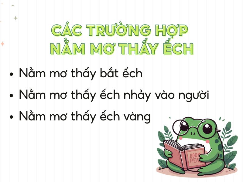 các trường hợp nằm mơ thấy ếch