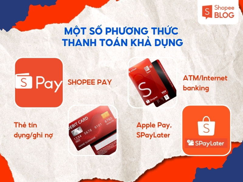 Một số phương thức thanh toàn khả dụng
