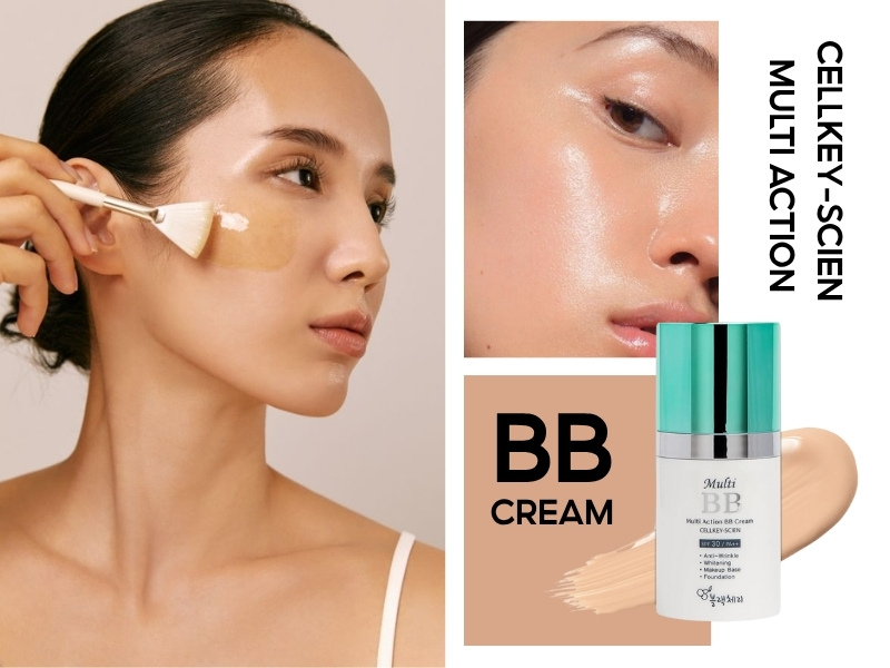 Cellkey-Scien Multi Action BB Cream swatch trên da