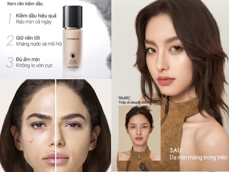 kem nền Carslan Lasting Cover Foundation