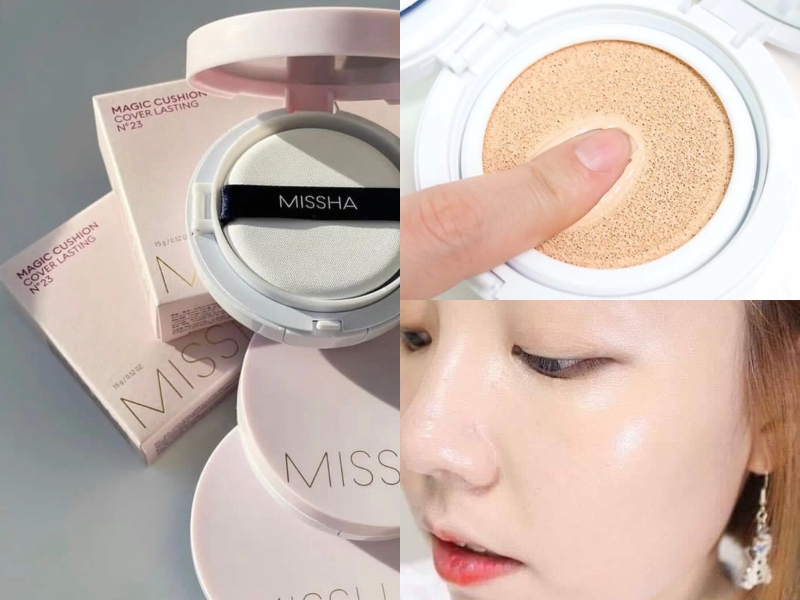 Missha Magic Cushion Cover Lasting cho da dầu lỗ chân lông lo