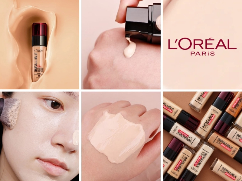 Kem nền cho da dầu mụn L’Oreal Paris Infaillible 32H