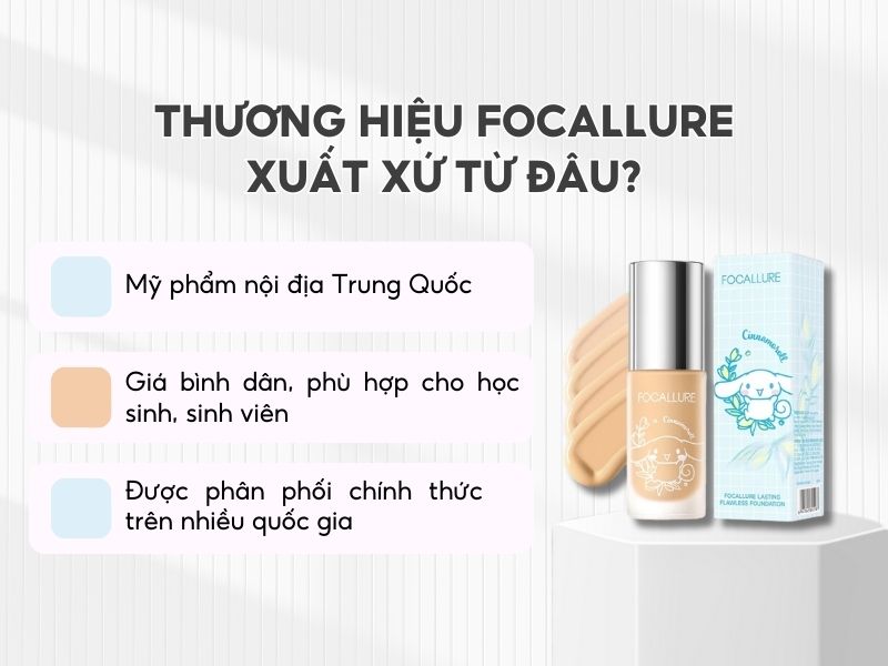 Kem nền Focallure thuộc thương hiệu nội địa Trung