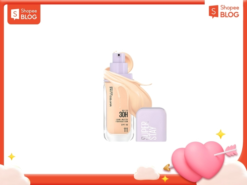 Kem nền phù hợp với làn da dầu Maybelline New York Superstay Lumi Matte