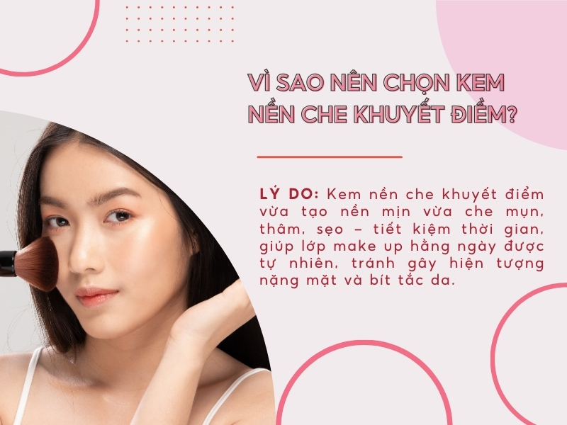 Nên chọn kem nền che khuyết điểm thay vì kem nền thông thường không?