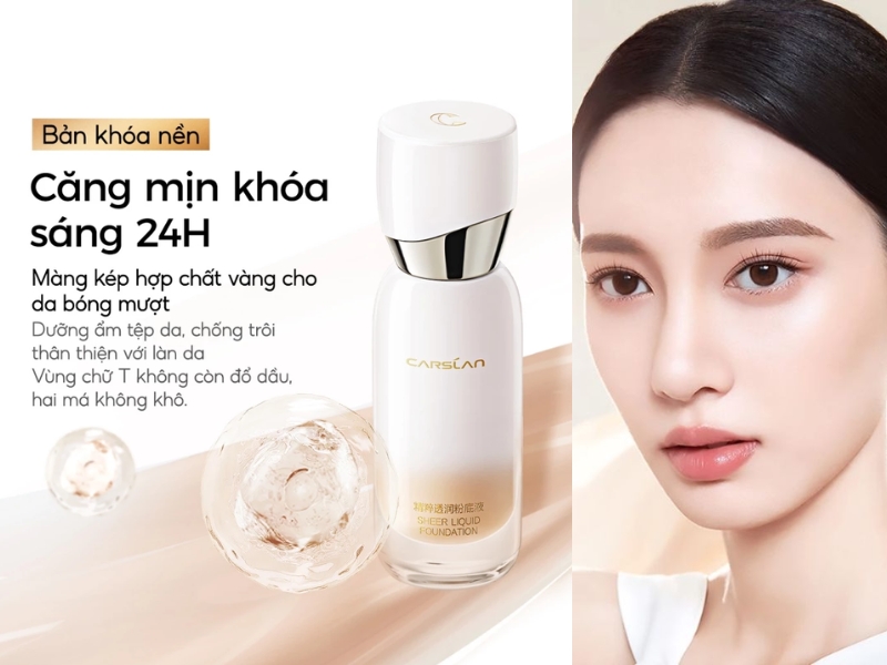  Carslan Sheer Lasting Foundation bản lâu trôi