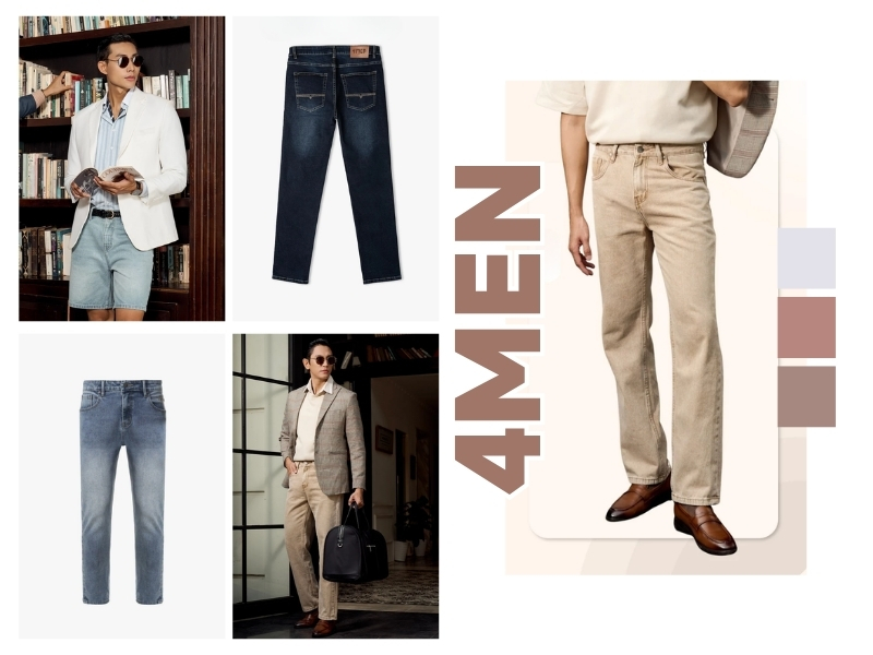 Thương hiệu 4men là shop quần jean nam trên shopee