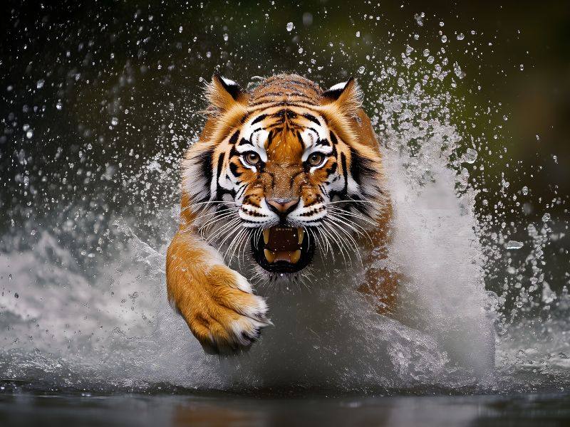 mơ thấy hổ đuổi