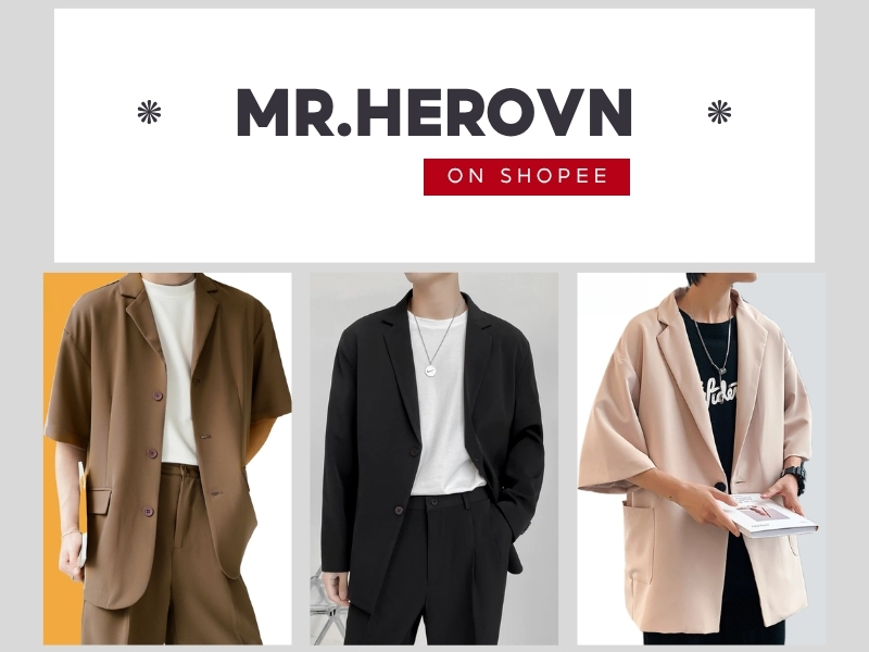 shop áo vest nam Mr.Hero