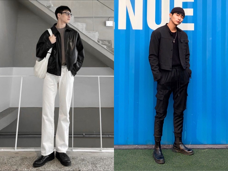 phối đồ với chelsea boot nam kết hợp áo thun