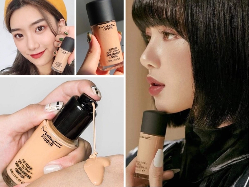 swatch kem nền MAC Studio Fix Fluid SPF 15