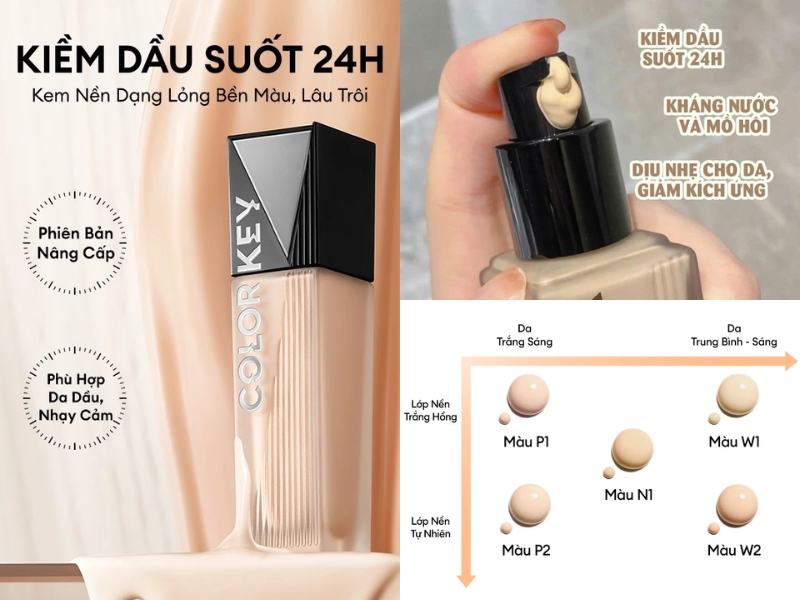 kem nền cho da căng bóng COLORKEY