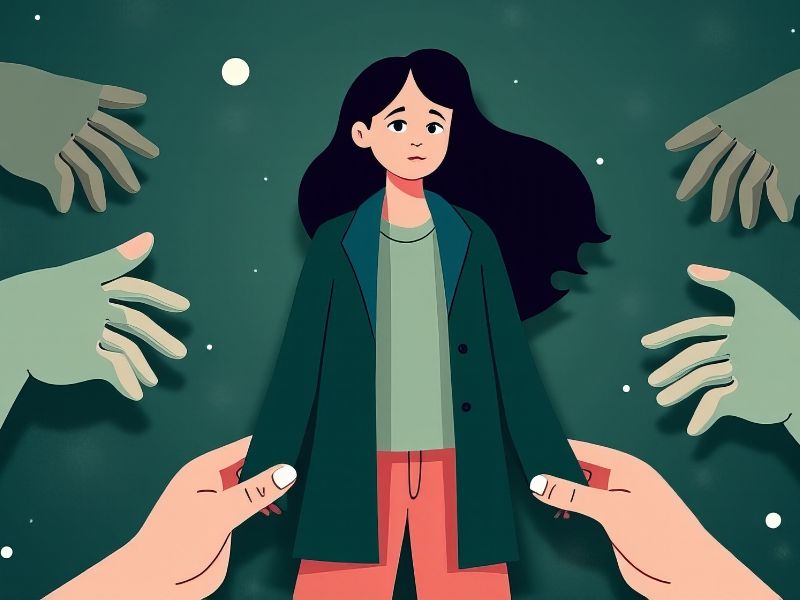 cảm giác bất an lo lắng từ phía bên ngoài