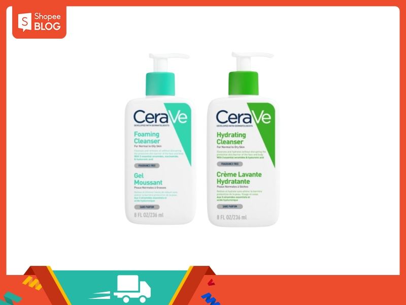 Dòng sữa rửa mặt CeraVe Cleanser 
