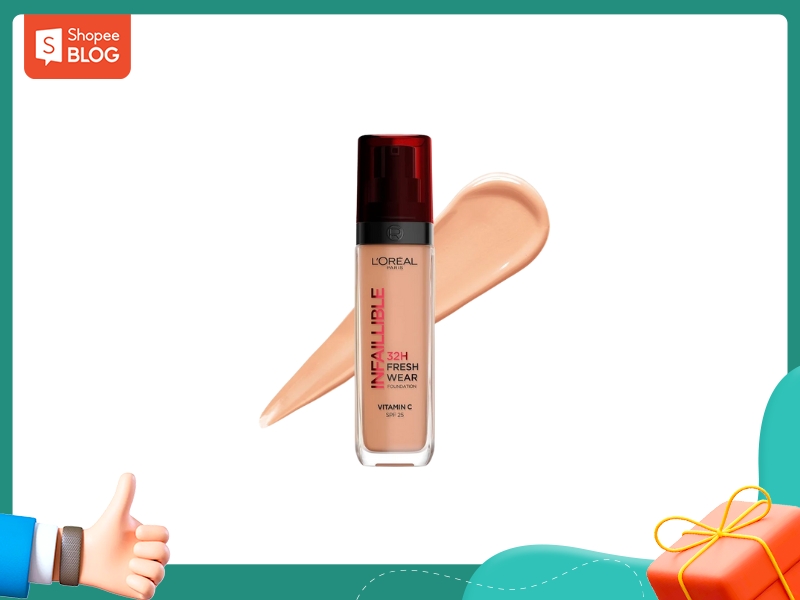 Kem nền che phủ 32H L'oréal Paris Infaillible Fresh Wear Vitamin C