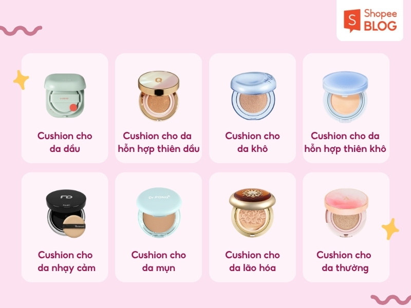 Cách chọn cushion phù hợp với từng loại da