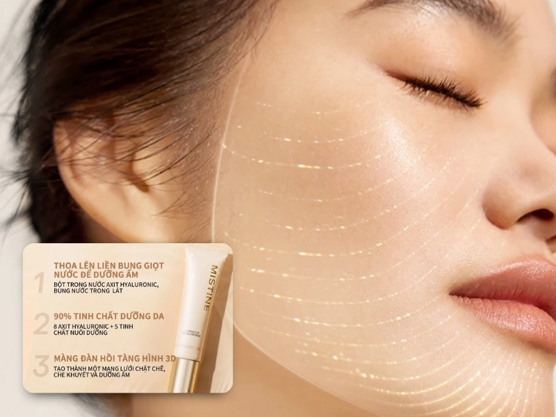 kem lót trên da Mistine Luminous Fluid Primer