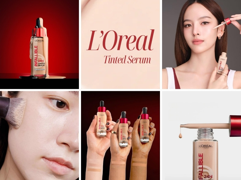 Kem nền mỏng nhẹ cho da khô L'Oreal Paris Serum