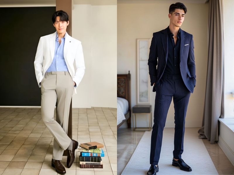 Phối đồ với giày Loafer nam và đồ âu 