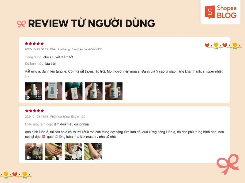 Review thực tế từ người dùng kem nền Mistine bạc