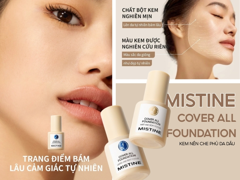 kem nền Mistine Cover All Foundation