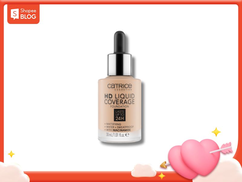 Kem nền cho da ngăm Catrice HD Liquid Coverage Foundation
