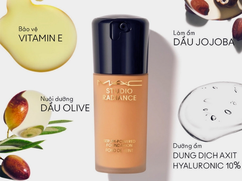 Top kem nền cho da khô MAC Studio Radiance Serum
