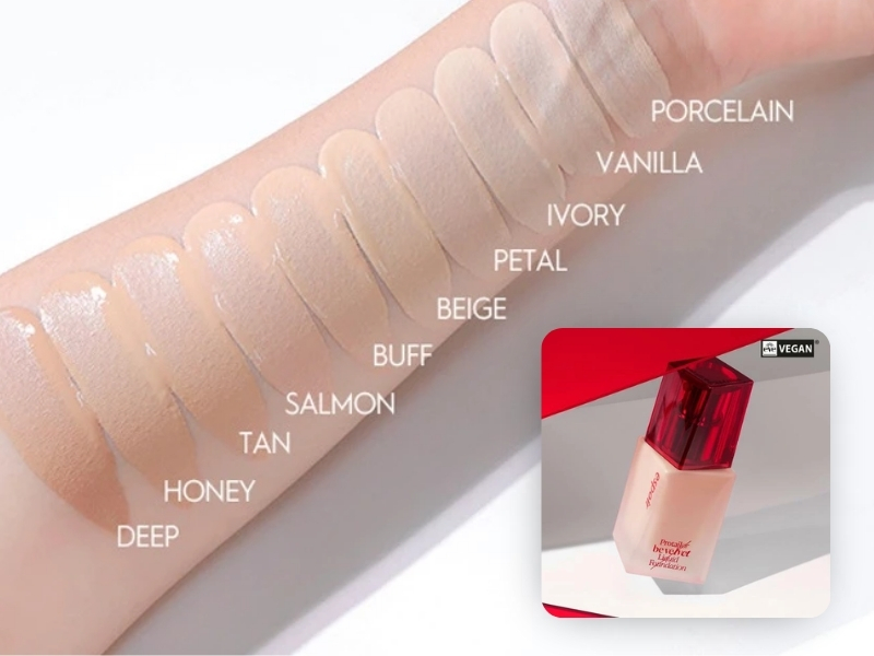 Bảng màu Espoir Pro Tailor Foundation Be Velvet SPF22 PA++