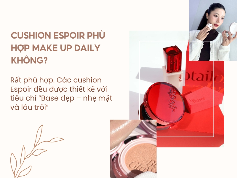 Make up đi học hằng ngày với cushion Espoir