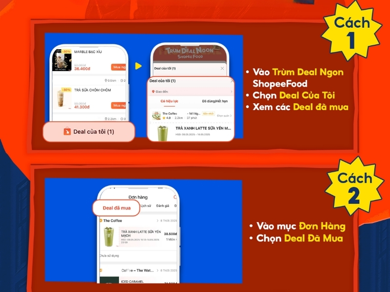 Cách xem lại Deal đã mua cực đơn giản