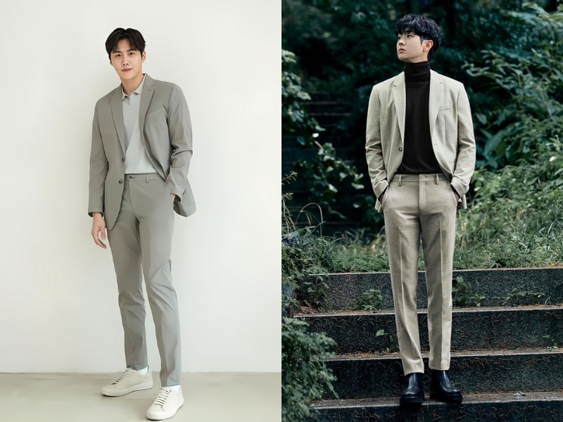 Áo vest/blazer phối đồ với quần âu