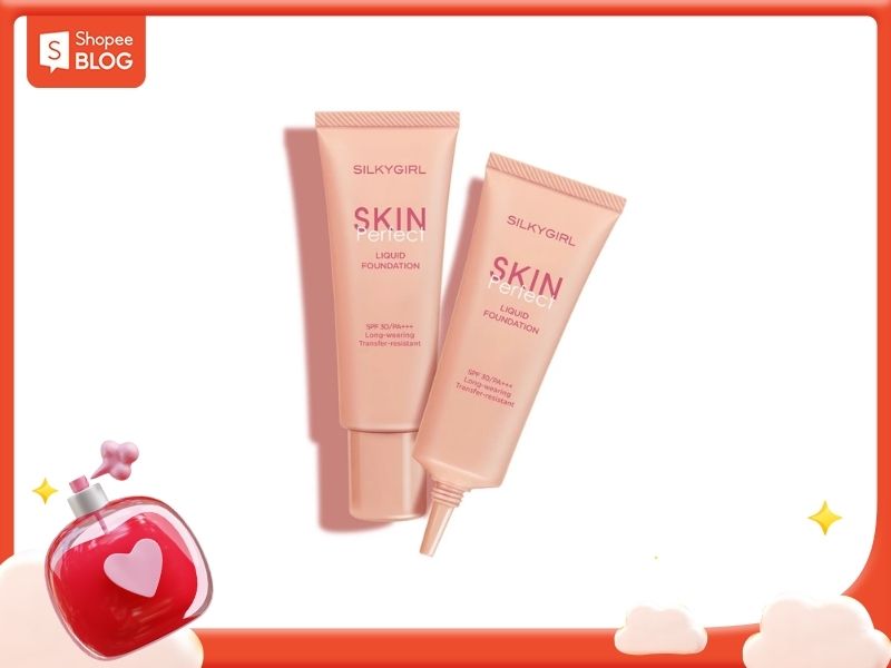 Kem nền cho da dầu mụn Silkygirl Skin Perfect Liquid 