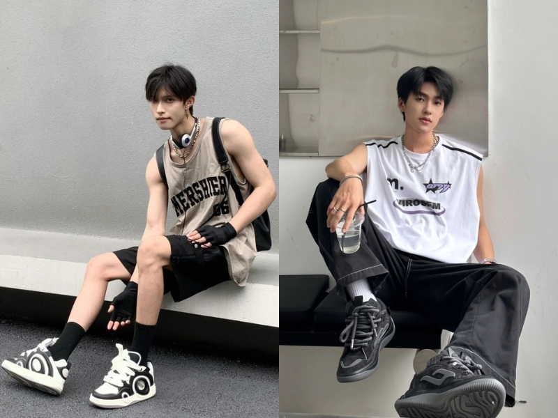 phối đồ với style nam ngầu