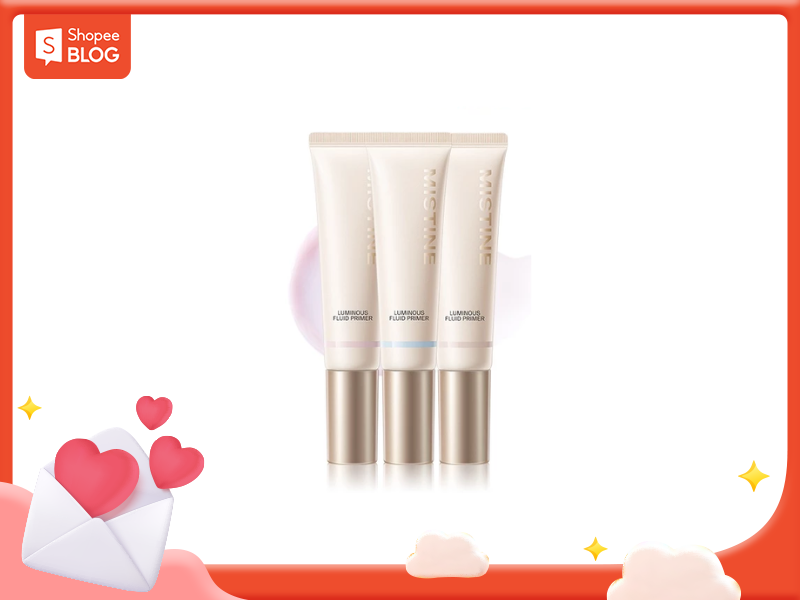 kem lót Mistine Luminous Fluid Primer