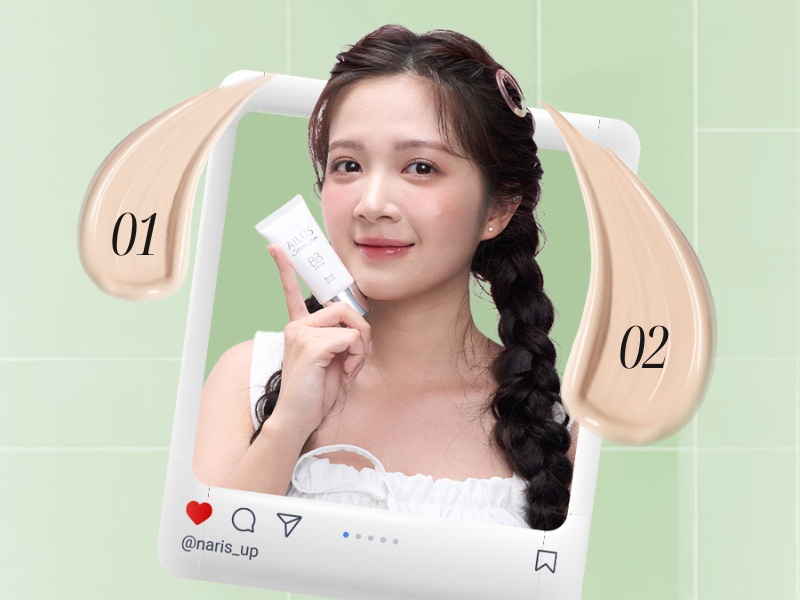 Bảng màu Naris Ailus Stress Free BB Cream