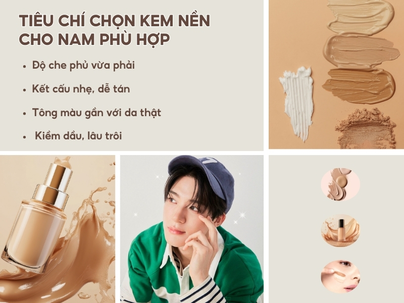 Một số tiêu chí giúp chọn kem nền cho nam phù hợp hơn